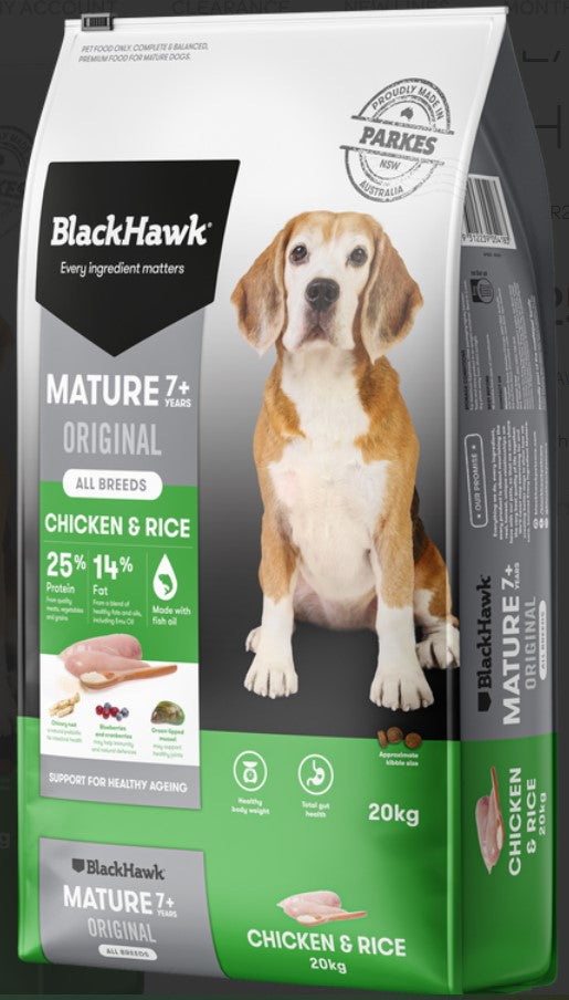 Blackhawk Dog Mature Chicken Rice 20kg