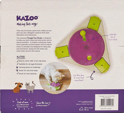 Kazoo Dog Toy Interactive Puzzle Play Triangle Turn-Kazoo-Ascot Saddlery