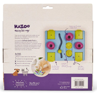 Kazoo Dog Toy Interactive Puzzle Play Rectangle Rumble-Kazoo-Ascot Saddlery