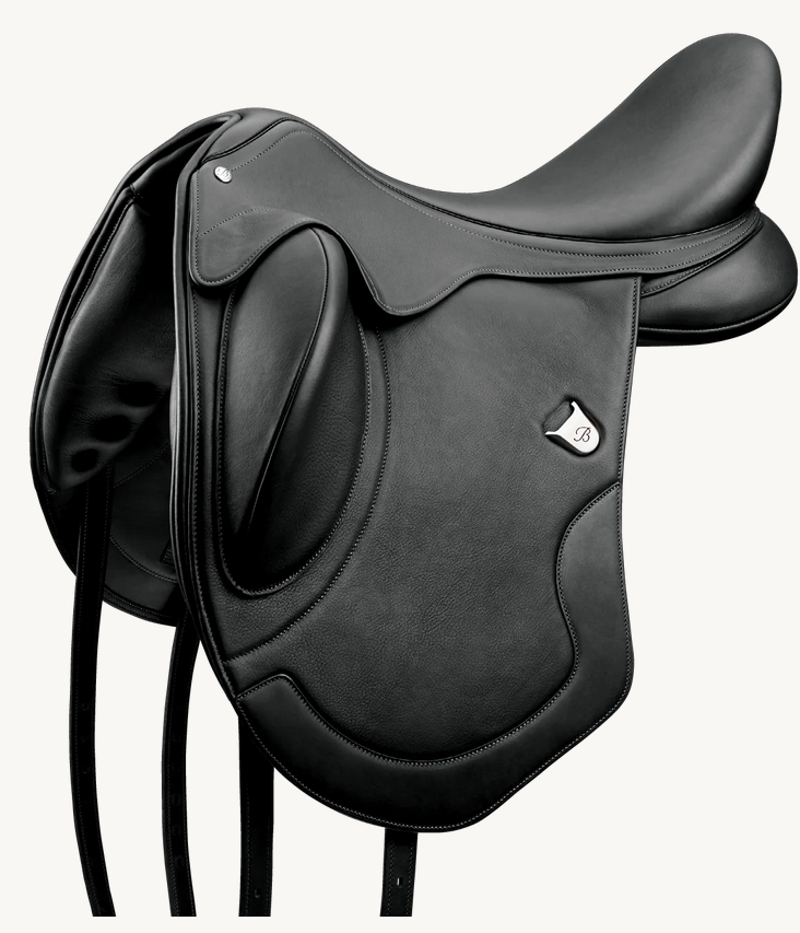 Bates Artiste Dressage Saddle Classic Cair  Black [:0 42cm 16.5"]