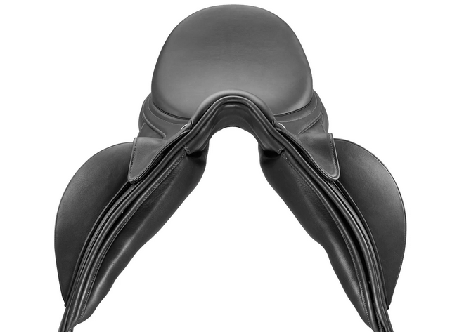 Bates Artiste Dressage Saddle Classic Cair  Black [:0 42cm 16.5"]