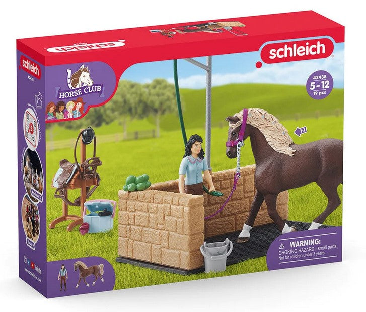 Schleich Accessory Washing Area With Horse Club Emily & Luna