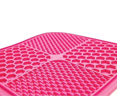 Lick Mat Scream Square Non Skid Base Pink