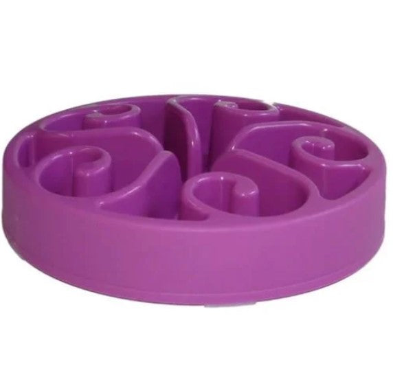 Bowl Slow Feed K9 Curl Pattern Purple Small