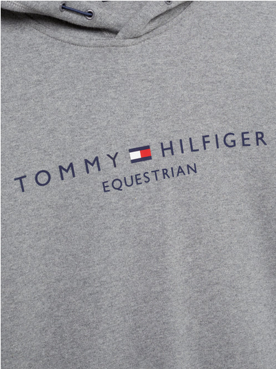 Hoodie Tommy Hilfiger Williamsburg Graphic Grey Melange Mens [:large]