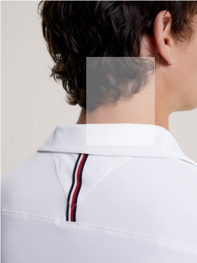 Polo Top Tommy Hilfiger Harlem Logo Optic White [:medium]