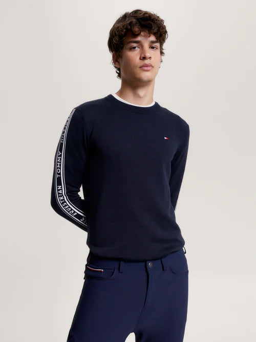 Sweater Tommy Hilfiger Seattle Jacquard Logo Desert Sky [:medium]