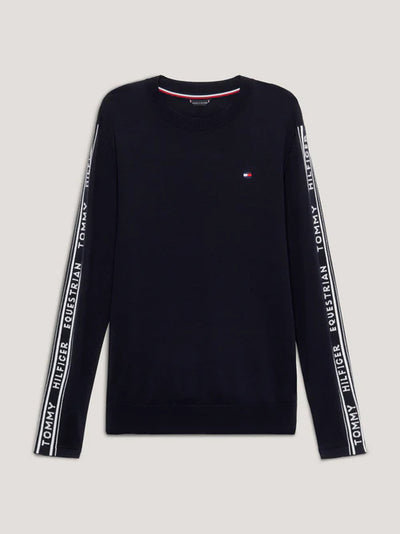 Sweater Tommy Hilfiger Seattle Jacquard Logo Desert Sky [:medium]