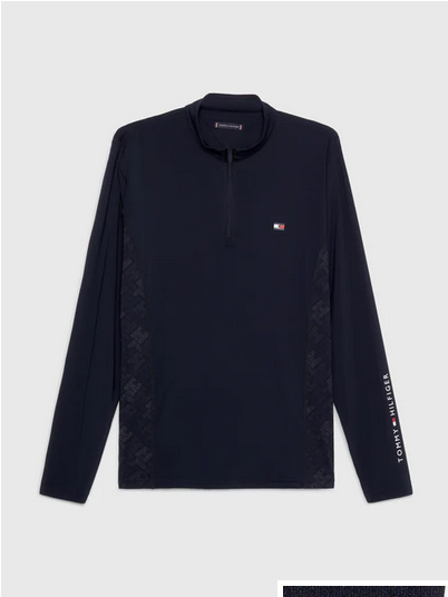 Training Top Tommy Hilfiger Wellington Long Sleeve 1/4 Zip Desert Sky [:medium]