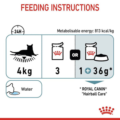 Royal Canin Cat Wet Hairball Care Jelly Box Of 12