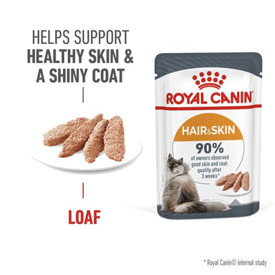 Royal Canin Cat Wet Hair & Skin Loaf Box Of 12