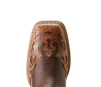 Western Boots Ariat Bryce Canyon Floral Embossed Tan & Sassy Brown Ladies [:7.0]