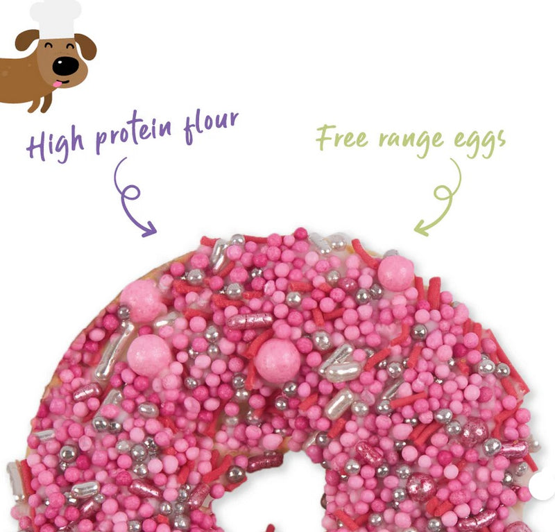 Kazoo Treat Dog Fun Donut Biscuit Pink