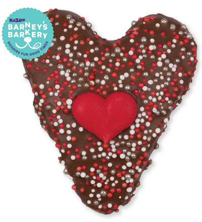 Kazoo Treat Dog Fun Heart Cookie Carob