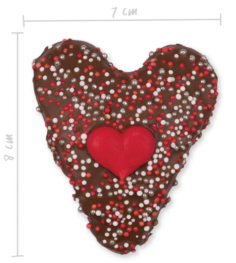 Kazoo Treat Dog Fun Heart Cookie Carob