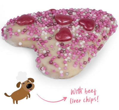 Kazoo Treat Dog Fun Heart Cookie Yoghurt