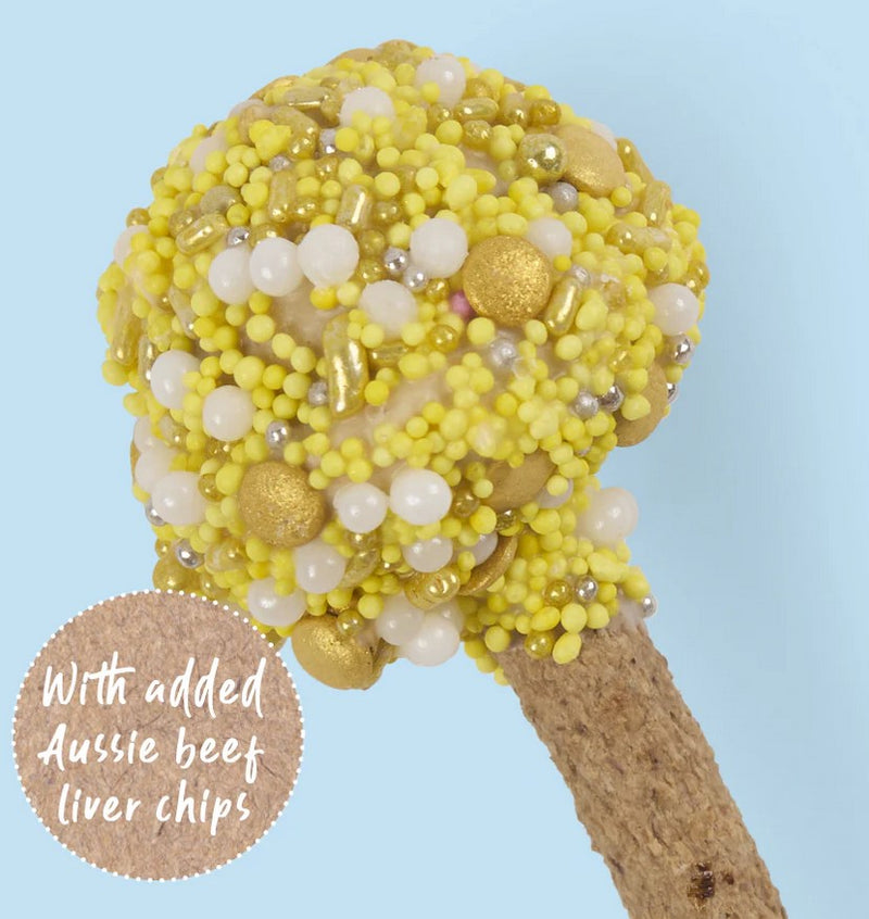 Kazoo Treat Dog Fun Cake Pop Yellow