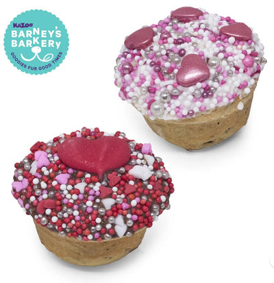 Kazoo Treat Dog Fun Cupcake Duo Hearts