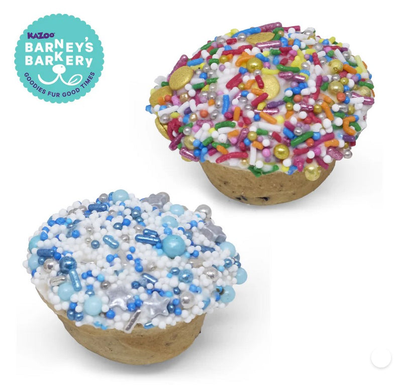 Kazoo Treat Dog Fun Cupcake Duo Blue & Multi