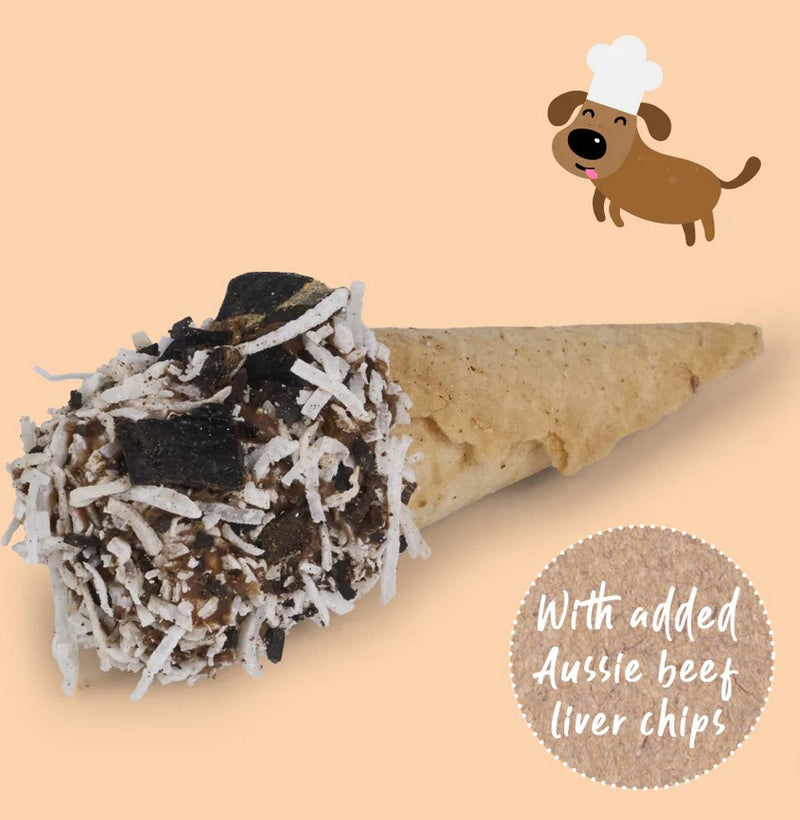 Kazoo Treat Dog Fun Protein Cone Liver