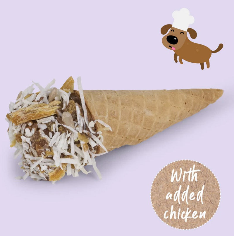 Kazoo Treat Dog Fun Protein Cone Chicken