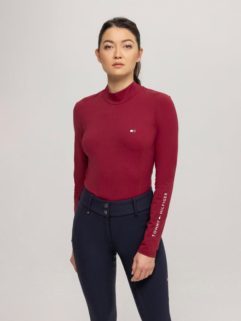 Baselayer Tommy Hilfiger Virginia Long Sleeve Rouge Ladies [:extra Small]