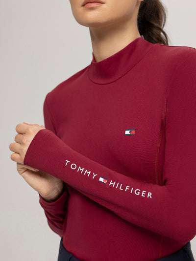 Baselayer Tommy Hilfiger Virginia Long Sleeve Rouge Ladies [:extra Small]