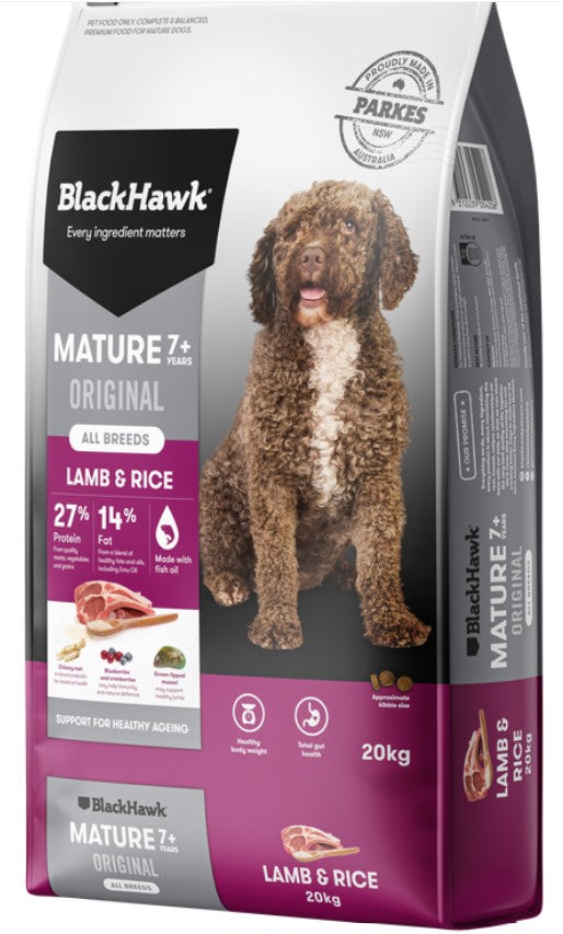 Blackhawk Dog Mature Lamb & Rice 20kg