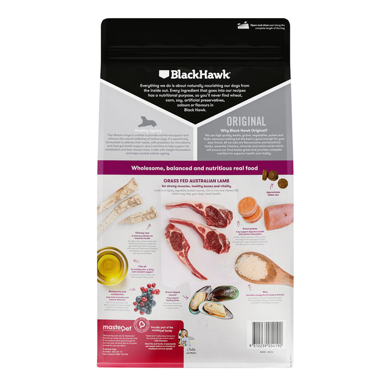 Blackhawk Dog Mature Lamb & Rice 20kg