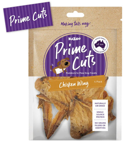 Kazoo Treat Dog Prime Cuts Chicken Wing 4pack