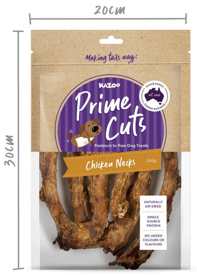 Kazoo Treat Dog Prime Cuts Chicken Necks 240gm