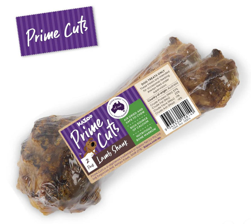 Kazoo Treat Dog Prime Cuts Lamb Shank 2piece