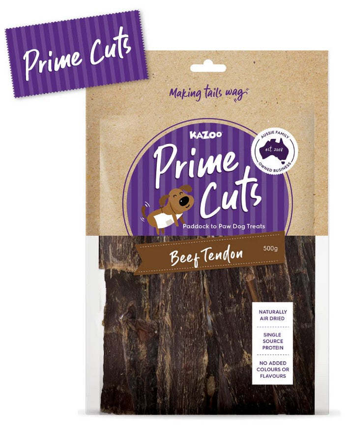 Kazoo Treat Dog Prime Cuts Beef Tendon 500gm