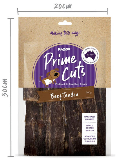 Kazoo Treat Dog Prime Cuts Beef Tendon 500gm