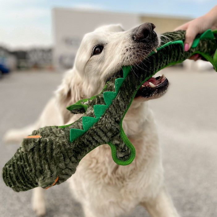 Ruff Play Dog Toy Plush Tuff Crocodile 76cm