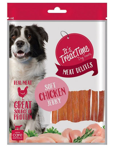 Its Treat Time Dog Chicken Jerky Soft Strip 100gm