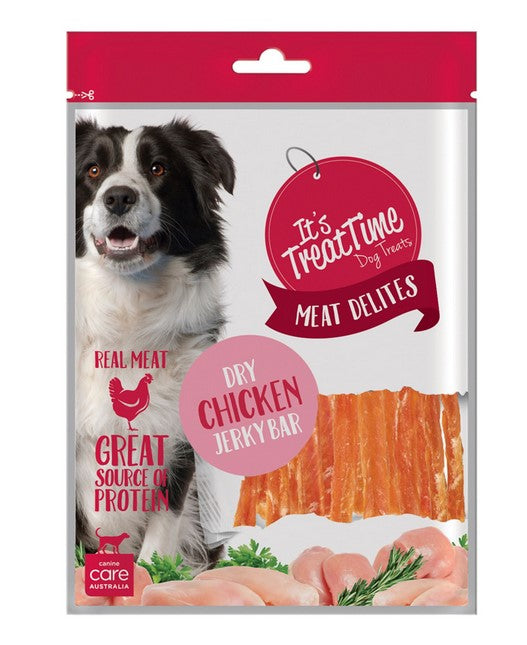 Its Treat Time Dog Chicken Jerky Bar 100gm