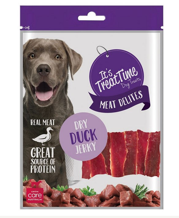 Its Treat Time Dog Duck Jerky Dry 100gm