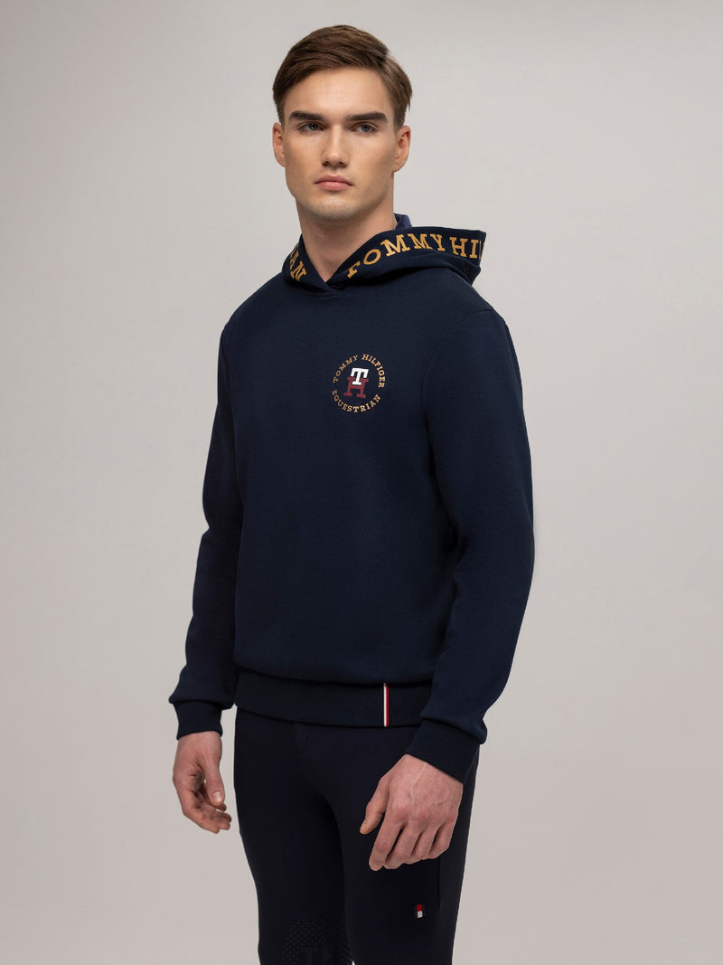 Hoodie Tommy Hilfiger Austin Logo  Desert Sky Mens [:medium]