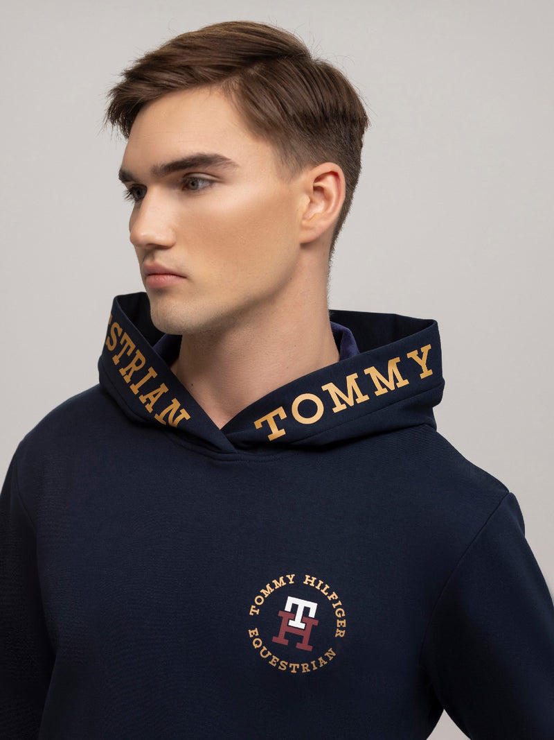 Hoodie Tommy Hilfiger Austin Logo  Desert Sky Mens [:medium]