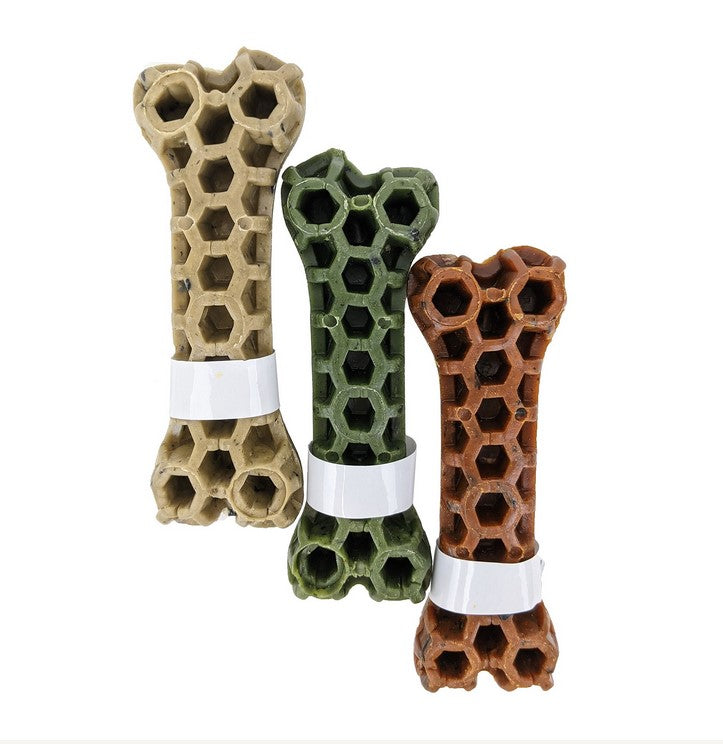 Its Treat Time Dog Chews Vegetable Honeycomb Bone Large Each