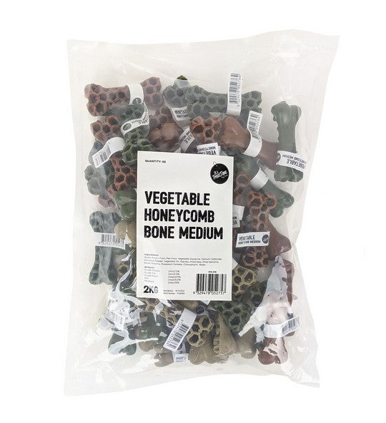 Its Treat Time Dog Chews Vegetable Honeycomb Bone Medium Each