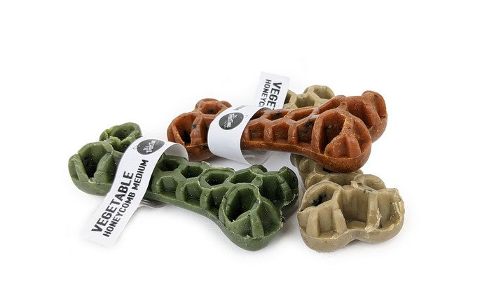 Its Treat Time Dog Chews Vegetable Honeycomb Bone Medium Each