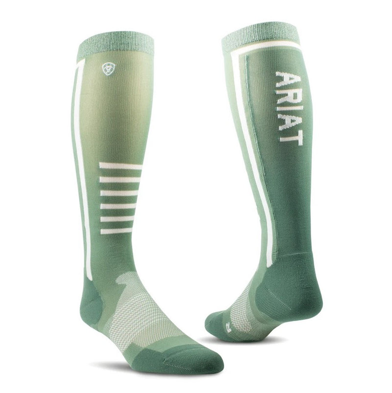 Socks Ariat Ariattek Slimline Performance S24 Lily Pad & Duck Green Uni