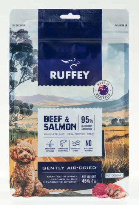 Ruffey Air Dried Beef & Salmon 454gm