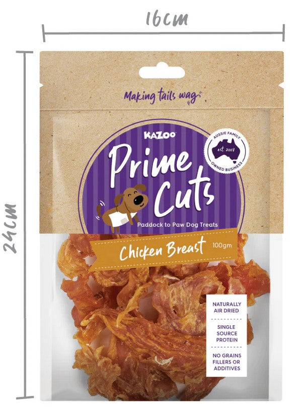 Kazoo Treat Dog Prime Cuts Chicken Breast 100gm