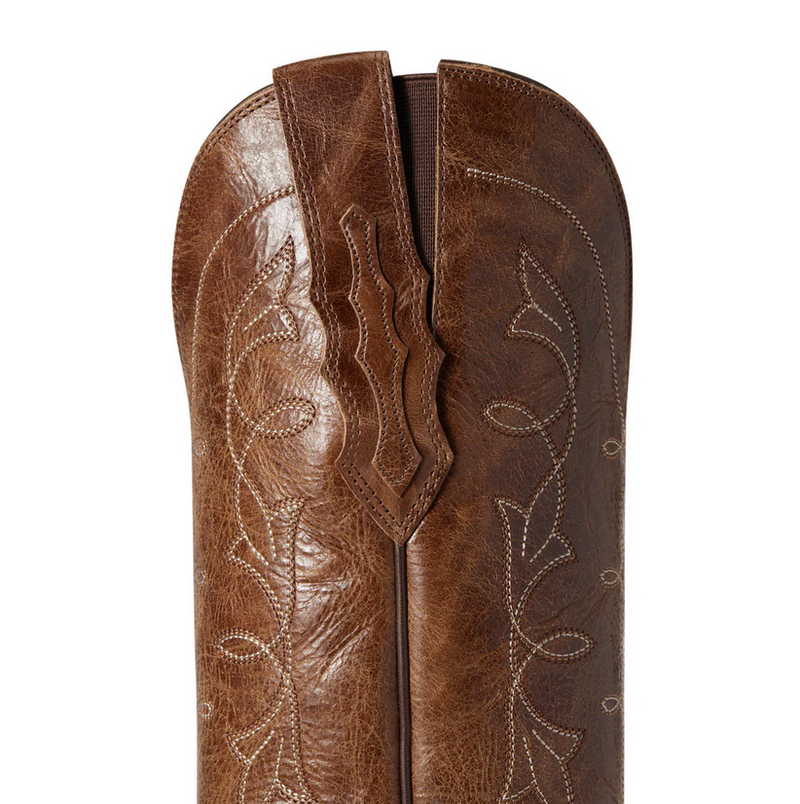 Western Boots Ariat Heritage D Toe Stretch Fit Dark Tan Ladies [:7.0]