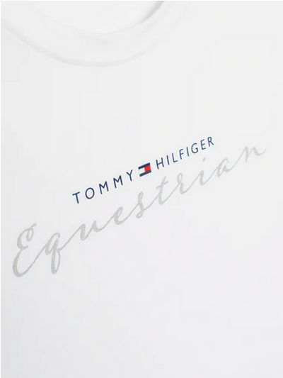 Tee Shirt Tommy Hilfiger Brooklyn Graphic Short Sleeve Optic White Ladies