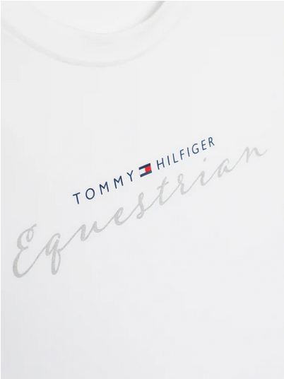 Tee Shirt Tommy Hilfiger Brooklyn Graphic Short Sleeve Optic White Ladies