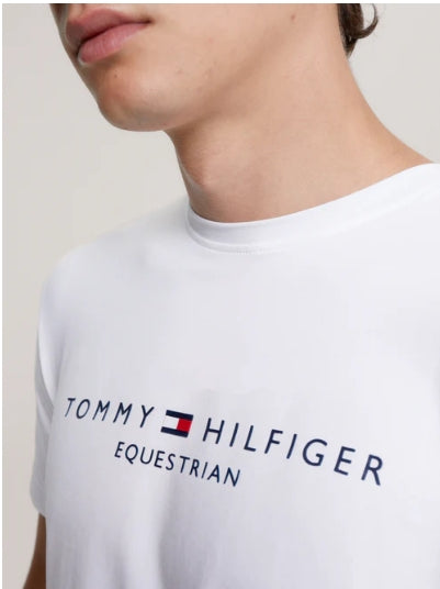 Tee Shirt Tommy Hilfiger Williamsburg Graphic Short Sleeve Optic White Mens